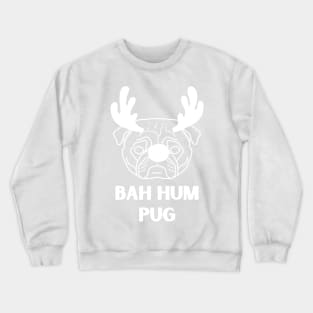 Funny Christmas Pyjama Top, Bah Hum Pug, Funny Christmas Pug Pun, Family Christmas Pyjama Top Crewneck Sweatshirt